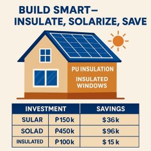 How to Save with PU Foam Insulation, Efficient Windows, and a 5kW Solar System